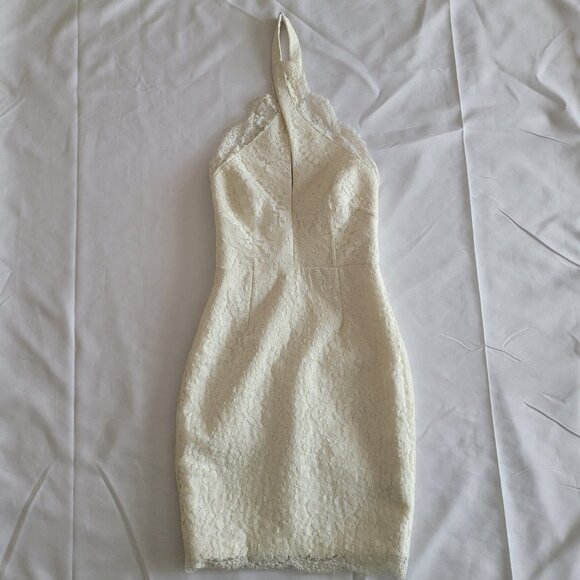 Keepsake The Label Sublime Drean Lace Halter Dress SZ S Ivory - Picture 6 of 14